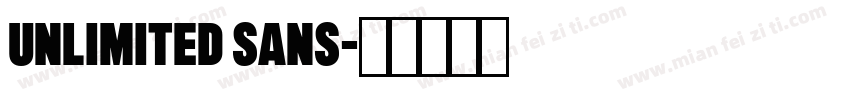 unlimited sans字体转换